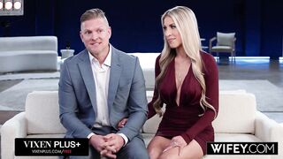 WIFEY Blonde Hotwife Britt Blair Sucks And Fucks For Her Husband