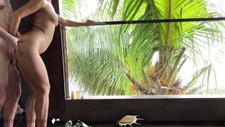 stranger shoots cum into my vagina shower fuck on paradise island