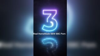 SSBBW Sucking Cream of BBC Nata4sex Hard Cock