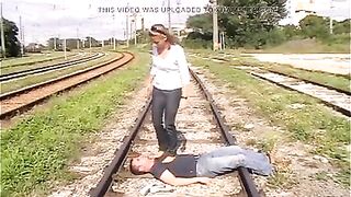 Railway tracks trampling