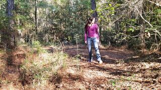 Once Upon A Forest Pee (4K Public Trail Pissing)