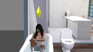 marvelous asian teen showering