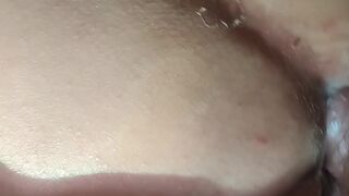 Listen to my step father moan and unload in my aperture and watch me poke it out