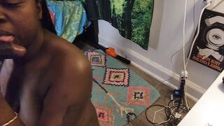Shy fellatio on camera