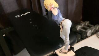 One chap bukkake for an Android 18 anime figurine