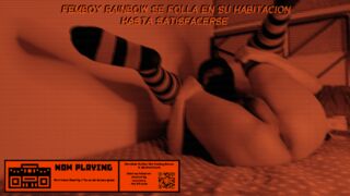 Femboy RAINBOW se folla en su habitación hasta satisfacerse!