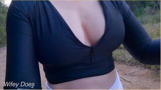 MILF has flawless braless melons