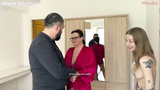 Backstage! Oksana Katysheva's Lustful Hubby Films His Wife & Sasha Paige in Sexy Lesbian Golden Shower Games