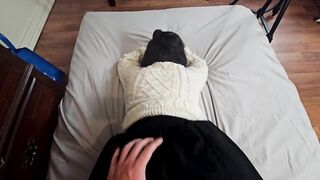 Cum in me! Petite Hotty entreats for creampie from Big cock!!