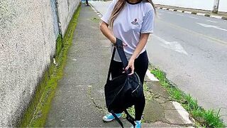 Teacher fucked student in the car in front of the school.