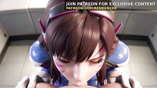 3D Fantasy: D.va Invites Herself Over
