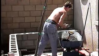 3some action in couch with two young and marvelous strumpets