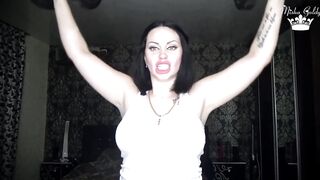 Beefy shoulders muscles worship! Sport motivation for pathetic loser like you !