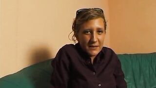 Small titted golden-haired rubs and fingers her twat at the casting