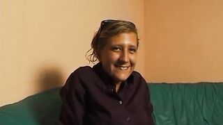 Small titted golden-haired rubs and fingers her twat at the casting