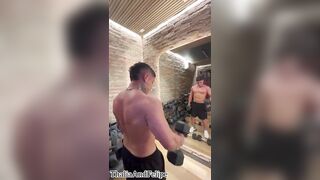 Colombian angel in Chile seduces a stranger at the gym and convinces him to have sex at her apartment - ThaliaAndFelipe