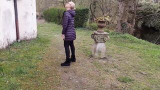 Mature Blonde Wife Enjoys Sex After Walk