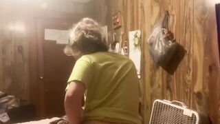 Golden-haired College Girl Rides Dong Reverse Cowgirl