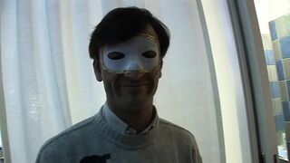 MILF in mask gets fucked by a younger male