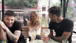 American tour wench gets first DP by two latinos in Buenos aires ft. BOB BIG TULA