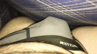 Playing with wang under the covers