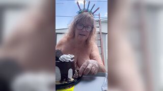 Big Tits and Birthday Cake Celebration