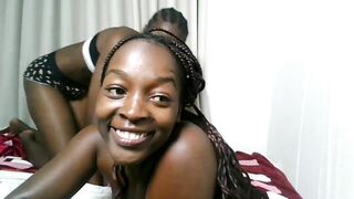 Ebony African Lesbian hard fisting by her bestfriend