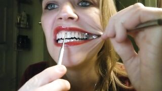 Mouth Journey & Self Dentistry - teeth scraping, tools, uvula examination