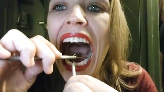 Mouth Journey & Self Dentistry - teeth scraping, tools, uvula examination