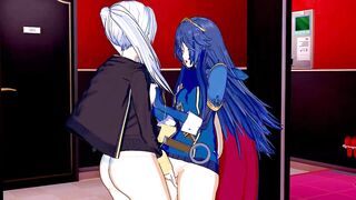 Fire Emblem - Lucina X Robin Scissoring (3D Comics)