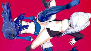 Fire Emblem - Lucina X Robin Scissoring (3D Comics)