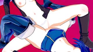 Fire Emblem - Lucina X Robin Scissoring (3D Comics)