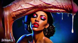 Big Ass EBONY MILFs Worship BIG White Dicks — Interracial Fantasy (4K AI Generated Animation)