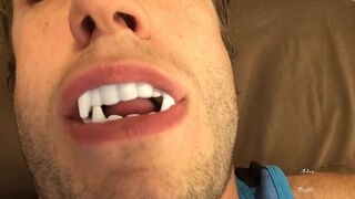 Sexy Vampire Teeth & Tongue Worship
