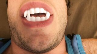 Sexy Vampire Teeth & Tongue Worship