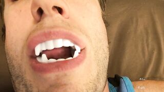 Sexy Vampire Teeth & Tongue Worship