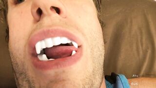 Sexy Vampire Teeth & Tongue Worship