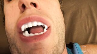 Sexy Vampire Teeth & Tongue Worship