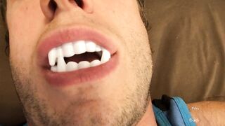 Sexy Vampire Teeth & Tongue Worship