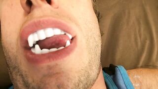 Sexy Vampire Teeth & Tongue Worship