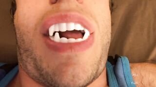 Sexy Vampire Teeth & Tongue Worship