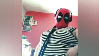 BBW in DEADPOOL mask STRIPTEASE