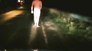 Stripped in street