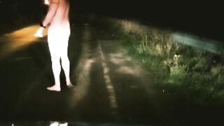 Stripped in street