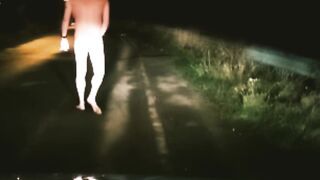 Stripped in street