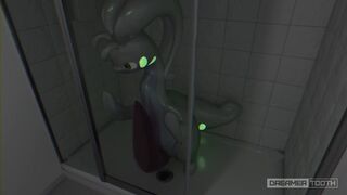 HORNY GOODRA LIGHTS UP ROOM WITH HIS THICK GLOWING CUM [POKEMON]