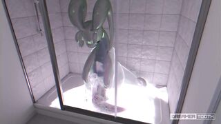 HORNY GOODRA LIGHTS UP ROOM WITH HIS THICK GLOWING CUM [POKEMON]