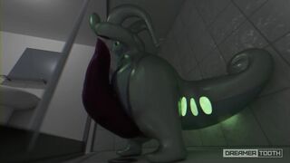 HORNY GOODRA LIGHTS UP ROOM WITH HIS THICK GLOWING CUM [POKEMON]