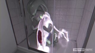 HORNY GOODRA LIGHTS UP ROOM WITH HIS THICK GLOWING CUM [POKEMON]