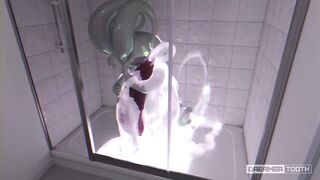 HORNY GOODRA LIGHTS UP ROOM WITH HIS THICK GLOWING CUM [POKEMON]